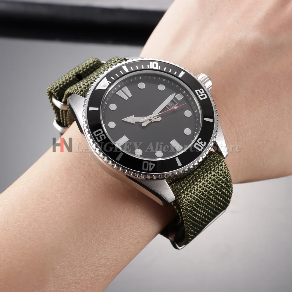 Premium Woven Nylon Men's Sport Watch Strap - High-Quality Fabric Band