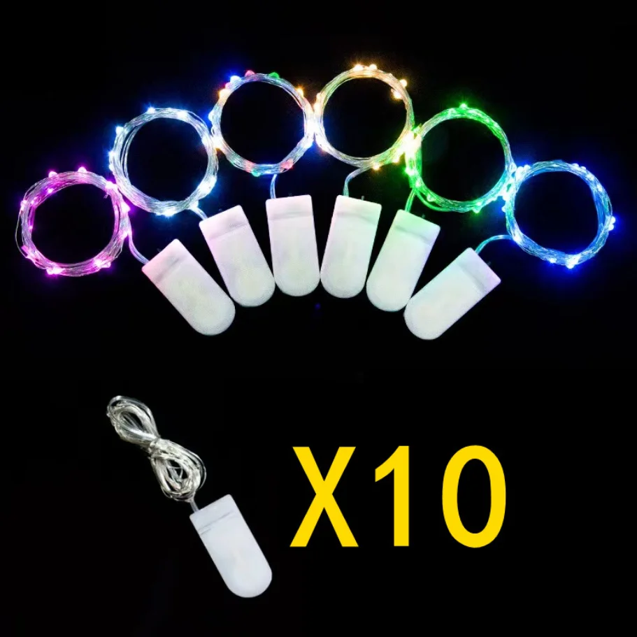 10pcsLEDLightStringCopperWireWaterproofDIYFairyHolidayLights