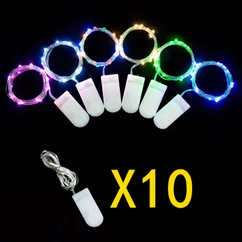 LED 라이트 스트링 구리 와이어, 방수 DIY 요정 휴일 조명, 생일 파티 웨딩 크리스마스 화환 장식, 10 개