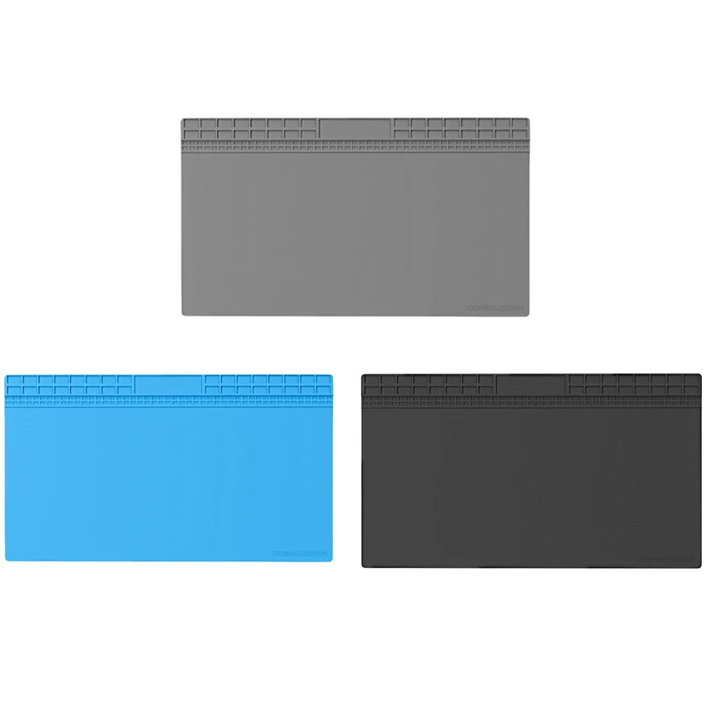 Silicon Insulation Pad Heat-Resistant Repair Work Mat 70*40CM Work Pad Soldering Mat for Electronic Phone Laptop Watch Repair 2