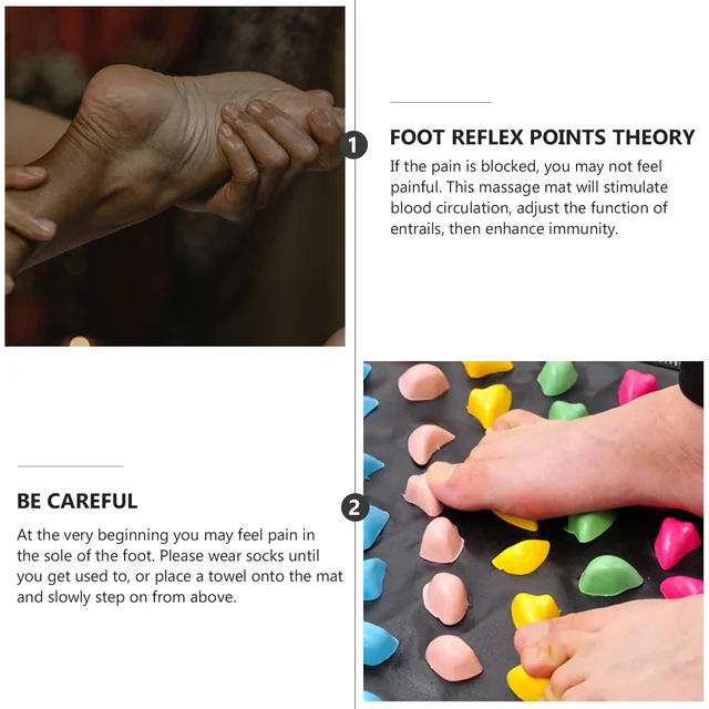 Mat Foot Pad Walk Rexology Acupoint Walkway Health Healthure Mats Set Lábok Enyhítő Pain Láb Támogatás Összecsukása - Image 4