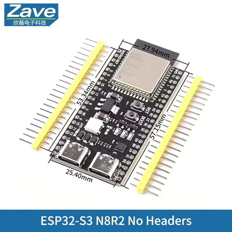 ตัวเลือกสินค้า ESP32-S3 โมดูลพัฒนา WiFi บลูทูธ ดูอัลคอร์ Arduino IoT