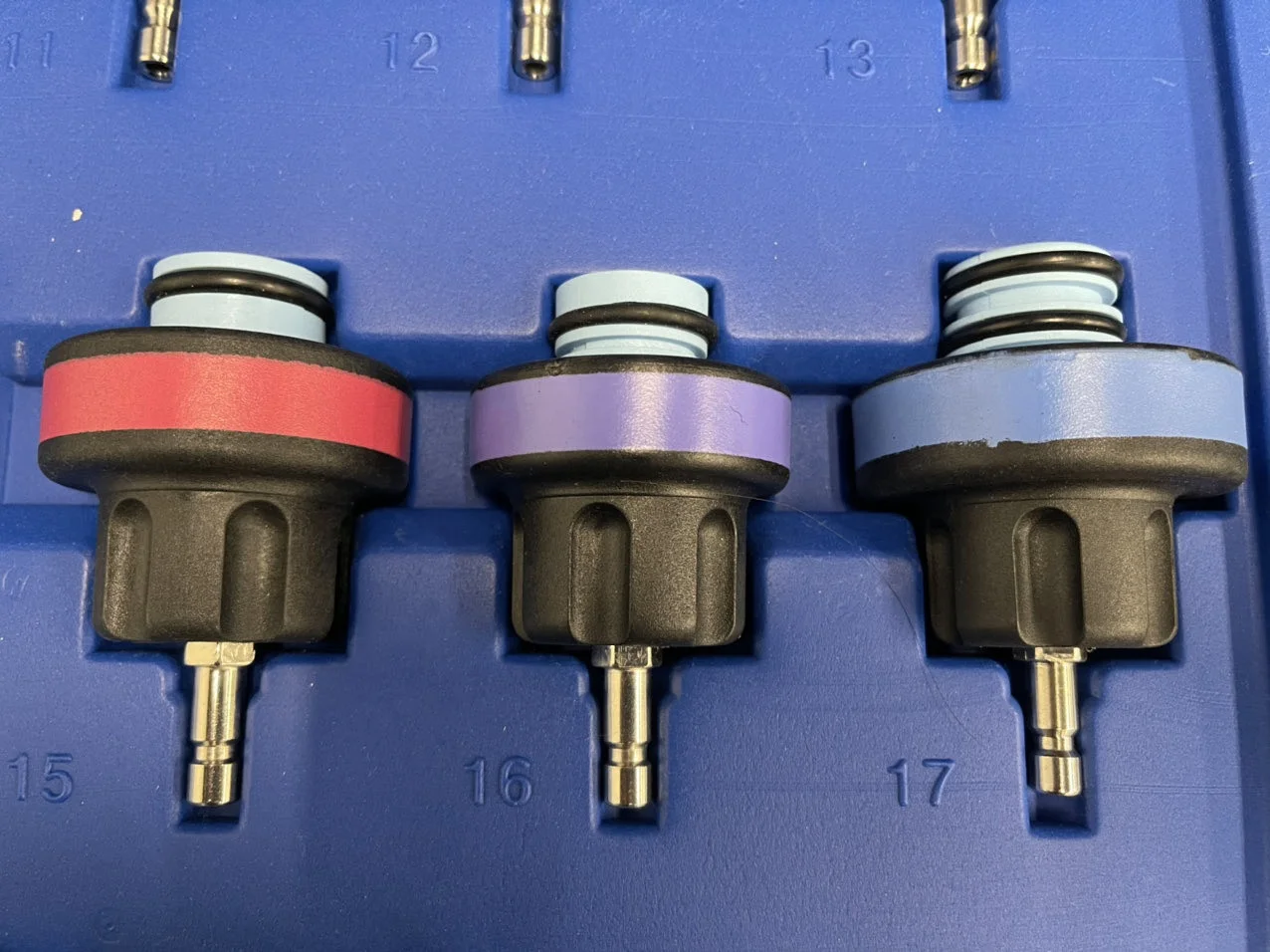 VIKTEC 기타 차량 도구 28pc Herramientas-para- Automotriz 범용 라디에이터 냉각 시스템 압력 테스터 어댑터 세트, 차량 공구 압력 시험기