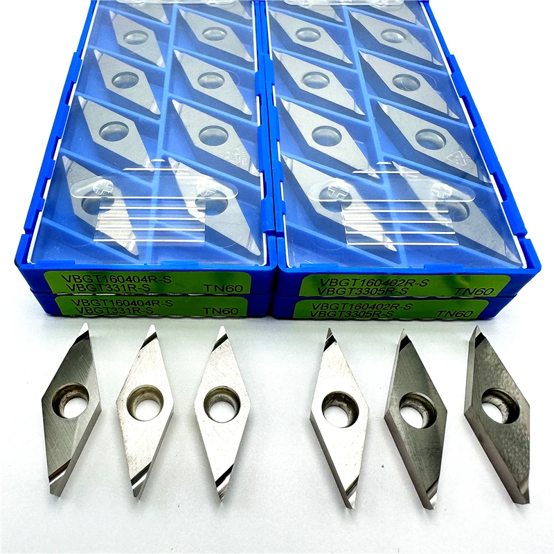 

VBGT160402 VBGT160404 R-S/R-Y TN60 External Turning Tool High Quality Steel processing CNC lathe Turning insert Original Ceramic