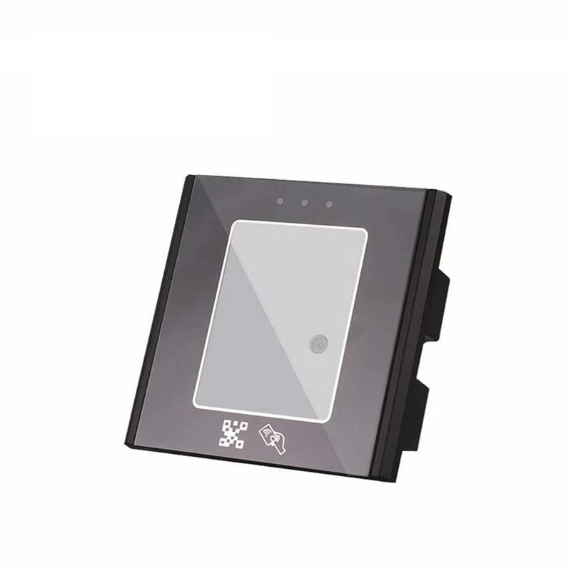 RFID 스마트 QR 코드 리더 ID 125khz 또는 IC 13.56mhz WG 26/34 출력 2D QR 코드 스캐너 사용 접근 제어 시스템