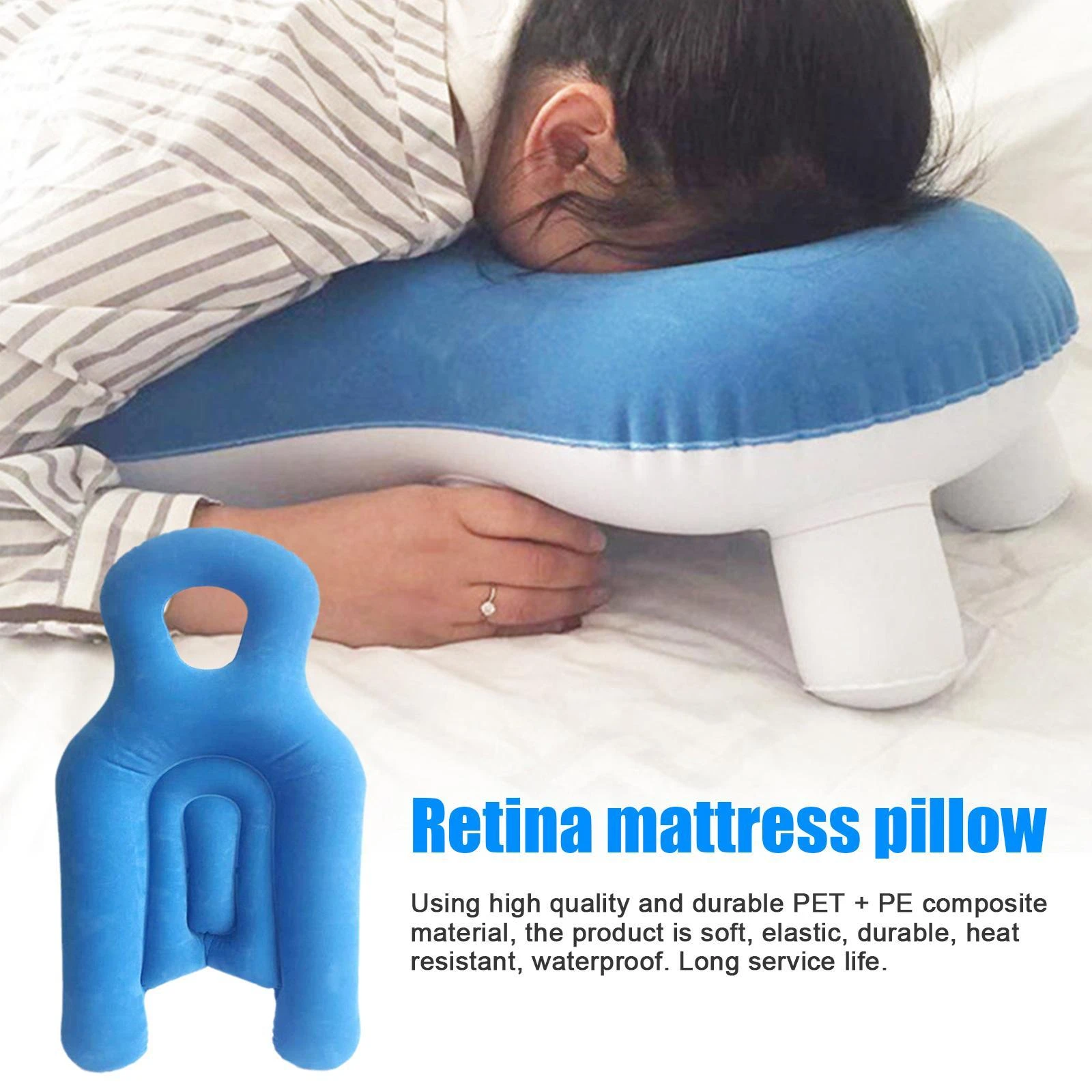 Face Down Pillow After Eye Surgery, Inflatable Retina Lying Pillow