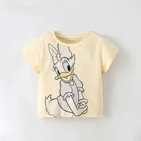 Cute Minnie Children Clothes Kids Summer T-shirt Baby Girls Cartoon Tshirts Toddler Girls Short Sleeve Casual Tops 1