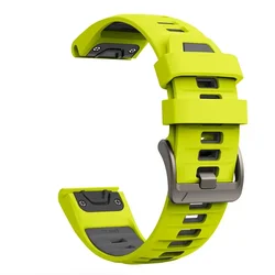 Enhanced Silicone Quick Release Strap - Durable and Versatile Sports Wristband - 1PCS QuickFit 26mm (Green Black)