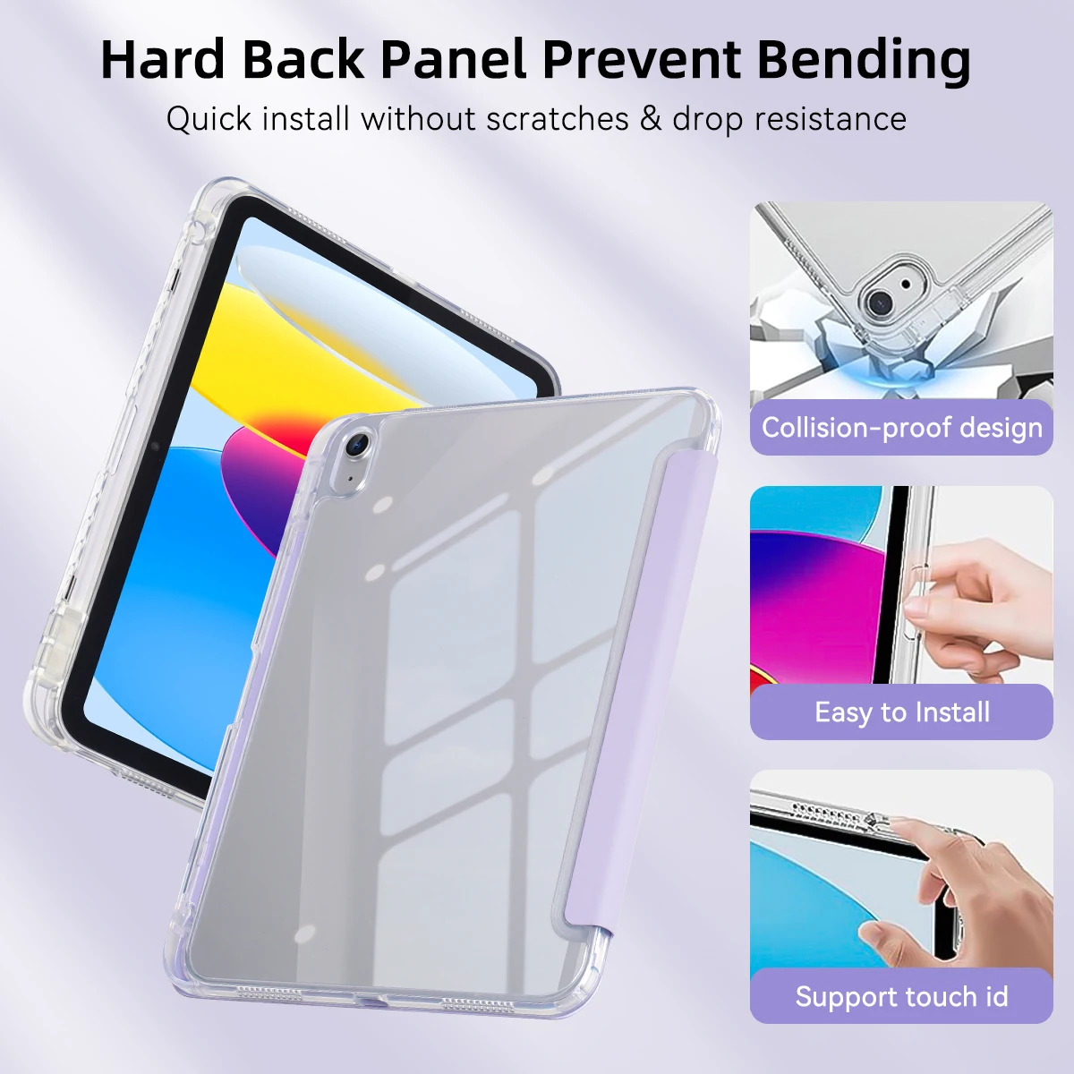 Premium iPad Case with Pencil Holder, Compatible with Various Generations