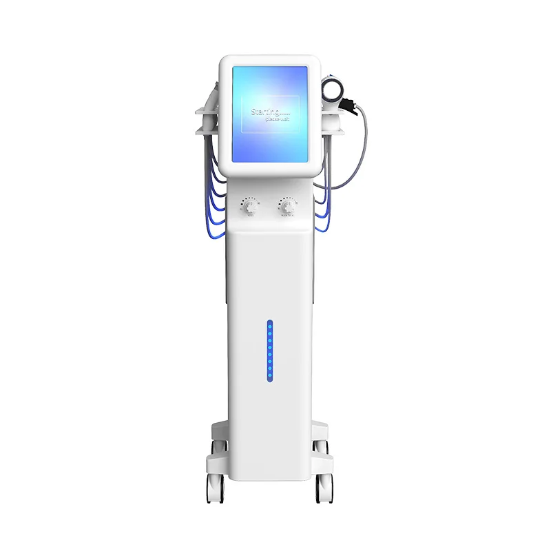 11 in 1 Newest Skin Care Machine - Hydra Dermabrasion, Vacuum Ultrasonic RF, BIO Cold Hammer, Facial Oxygen Microdermabrasion 2022 newest portable diamond dermabrasion machine skin exfoliator blackhead removal microdermabrasion deep cleaning device