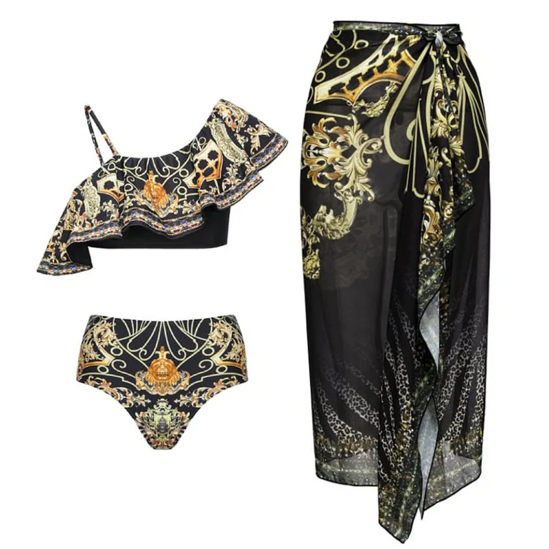 Sands Of Gold Printed Swim Set