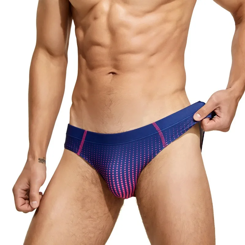 Summer Men Swimwear Swimming Trunks Elastic Quick Dry Swim Briefs Bikini Boxer Beach Shorts Breathable Bathing Suit
