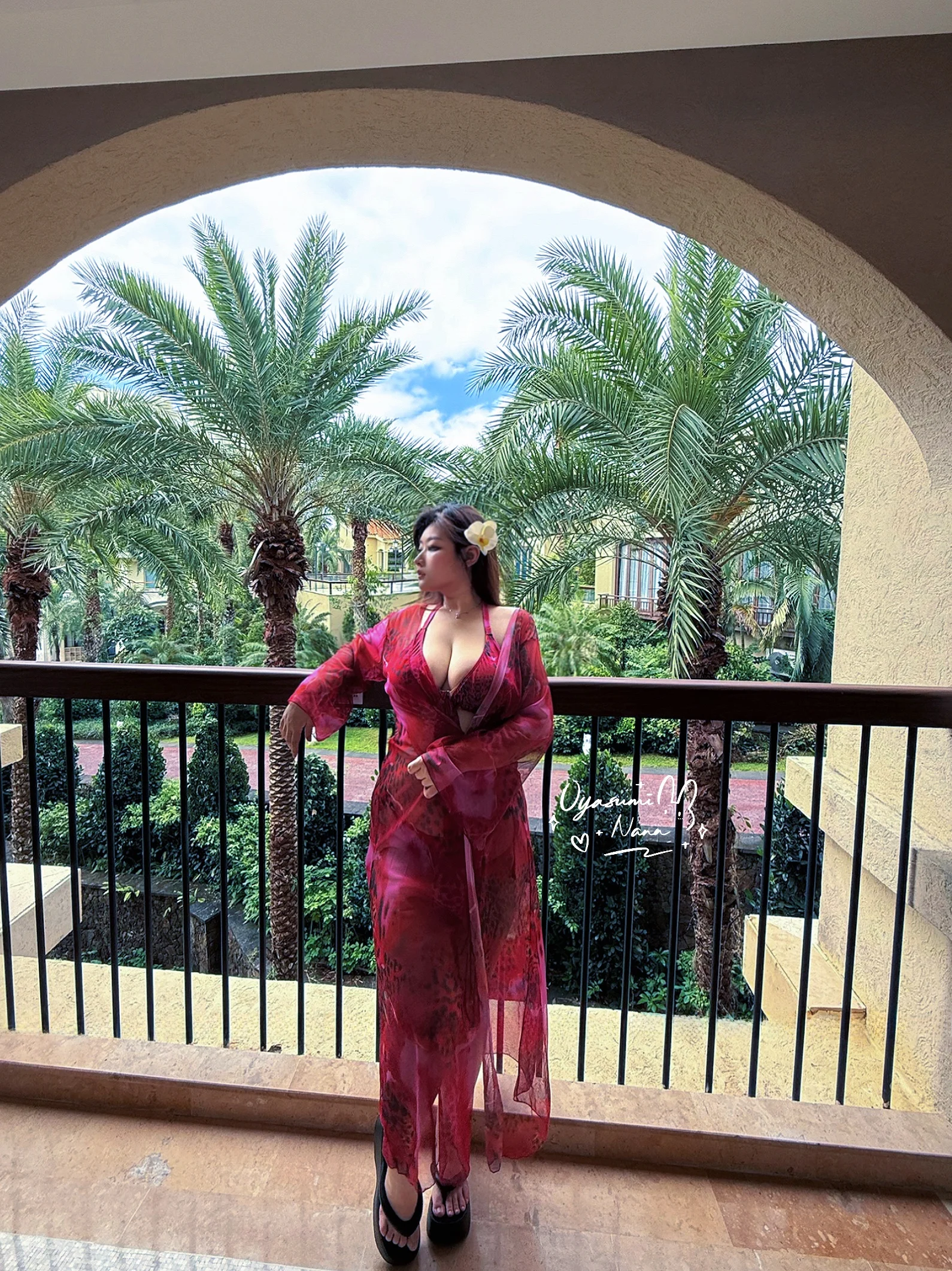 Good Night Nana Beach C-Position plus Size Sexy Leopard Print Main Character Beach Hot Spring Bikini Swimsuit with Outer Robe