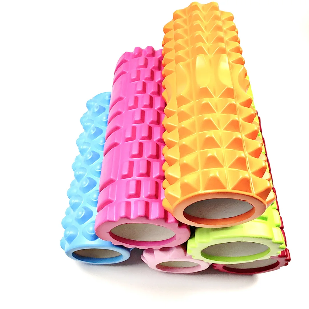 

33cm Hollow Yoga Column Muscle Relaxation Massage Roller EVA Mace Fitness Foam Axis Yoga Massage Stick