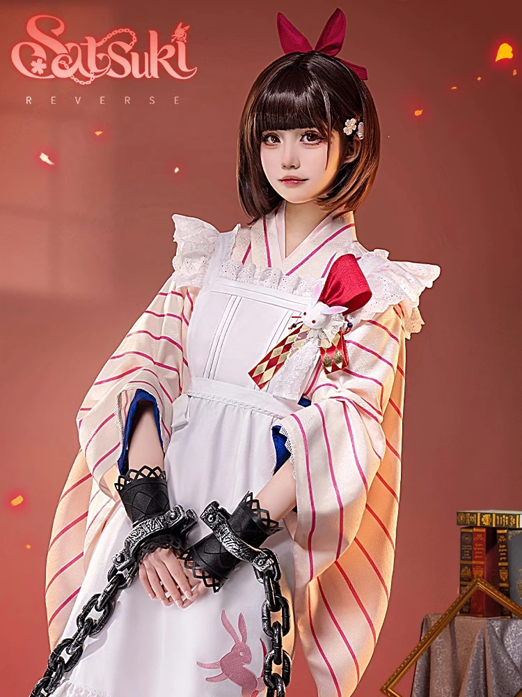 

New Game Reverse 1999 Satsuki Cosplay Costume Women Kimono Uniform Role Play Clothing Role Play Clothing Carnival Suit Pre-sale