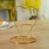 Ceramic Cup Holder Stainless Steel Nail-free Coffee Cup Mug Holder Cup Display Stand Hanging Drain Rack Wine Glass Holder 3