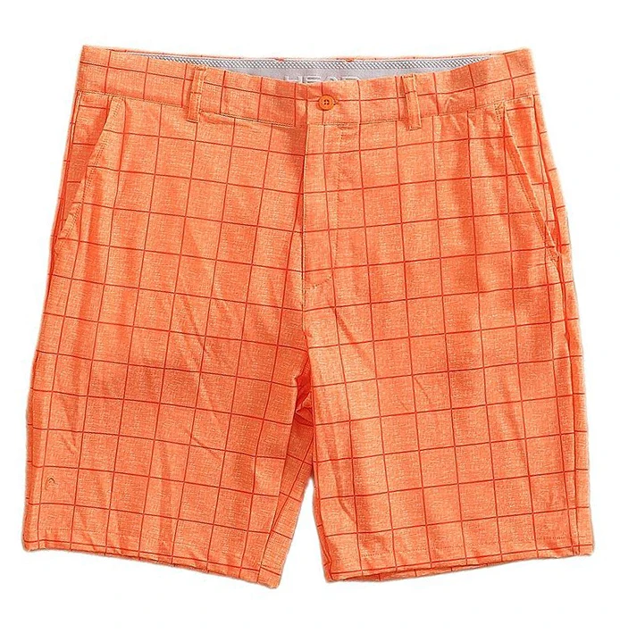Men Golf Shorts Plaid Golf Man Shorts Men Stretch Sports Outdoor Lightweight Quick Drying Moisture Wicking
