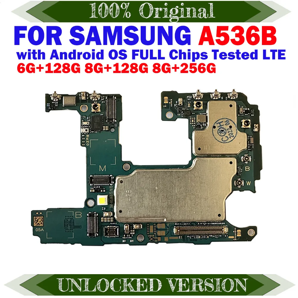 Samsung Galaxy A53 A536B Unlocked 128GB 256GB Motherboard Mainboard Logic Board 5G Version Clean IMEI SM-A536B