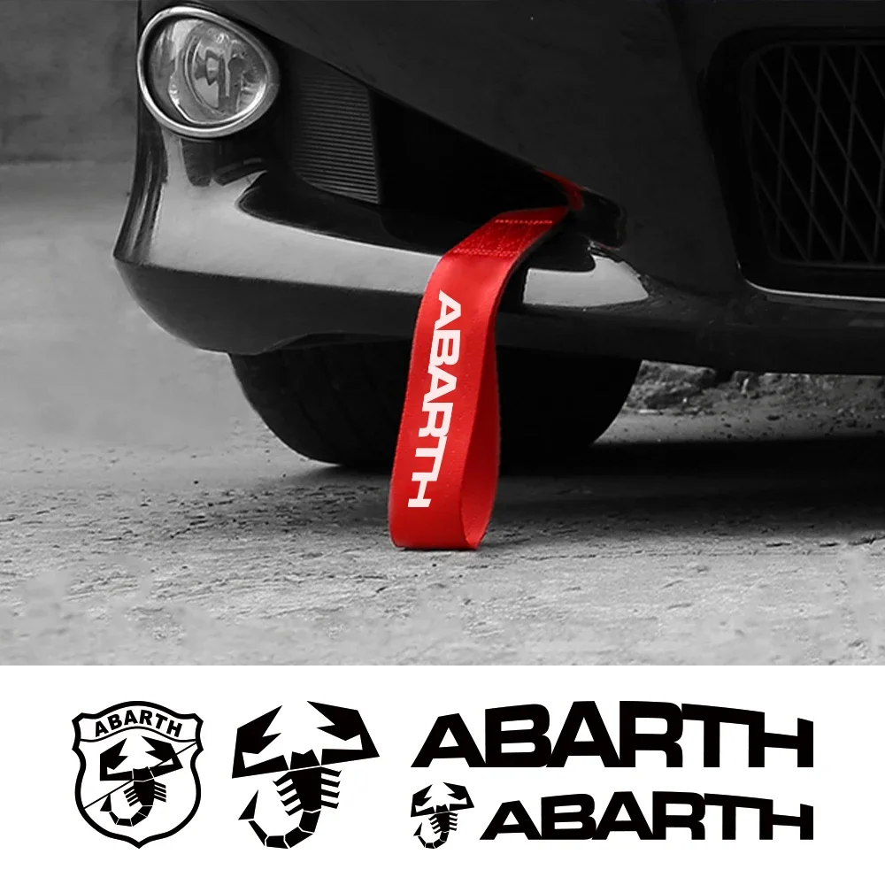 Car Tow Ropes Car Accessories Nylon Bumper Trailer Towing For Fiat 500 Abarth Panda Tipo Egea Doblo 124 Spider Stilo