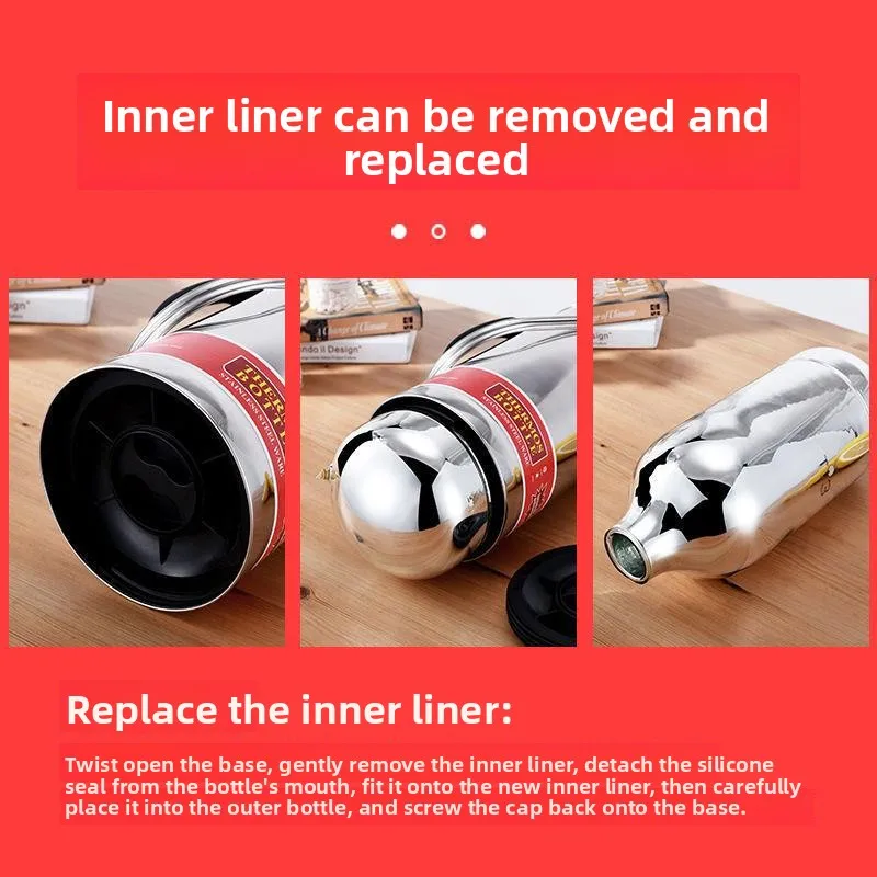 Large Capaci Stainl Steel Tea Pot  Kettle Insulated Hot Water Bottle Home Use Kitchen ential Big Size Mug