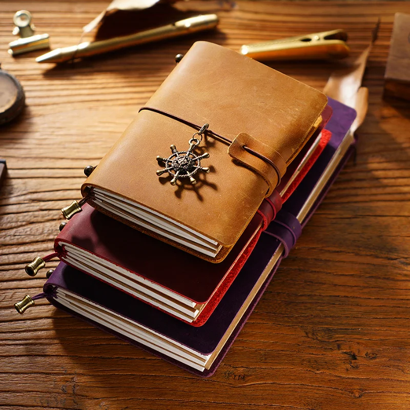 Genuine Leather Handmade Vintage Traveler's Notebook & Journal Organizer Cover