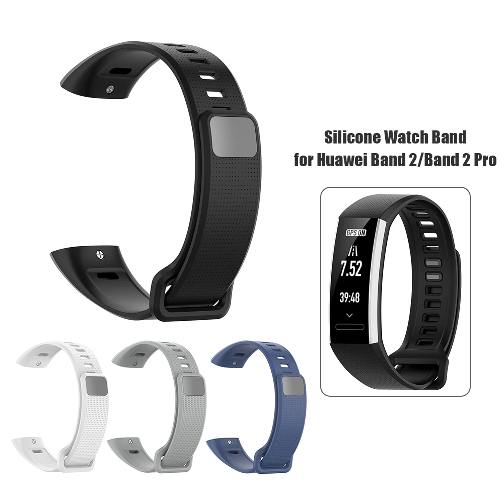 Силиконовый ремешок для часов Huawei Band 2/Band 2 Pro/ERS-B19/ERS-B29 быстросъемный резиновый |