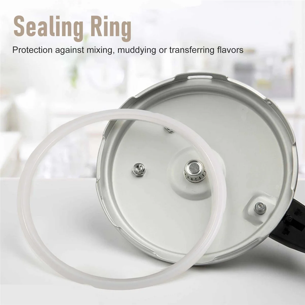 3 Pack Sealing Rings for Ninja Foodi 8 Quart Silicone Gasket Accessories Rubber Sealer Replacement for Air Fryer HOT