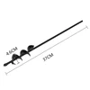 4 Sizes Garden Auger Drill Bit Tool Spiral Hole Digger Ground Drill Earth Drill For Seed Planting Gardening Fence Flower Planter 2