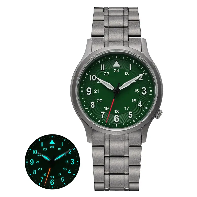 BERNY Full Titanium Watches for Men Outdoor Quartz Men's Field Wristwatch VH31 Super Luminous Sapphire Easy Read Watch - Image 8
