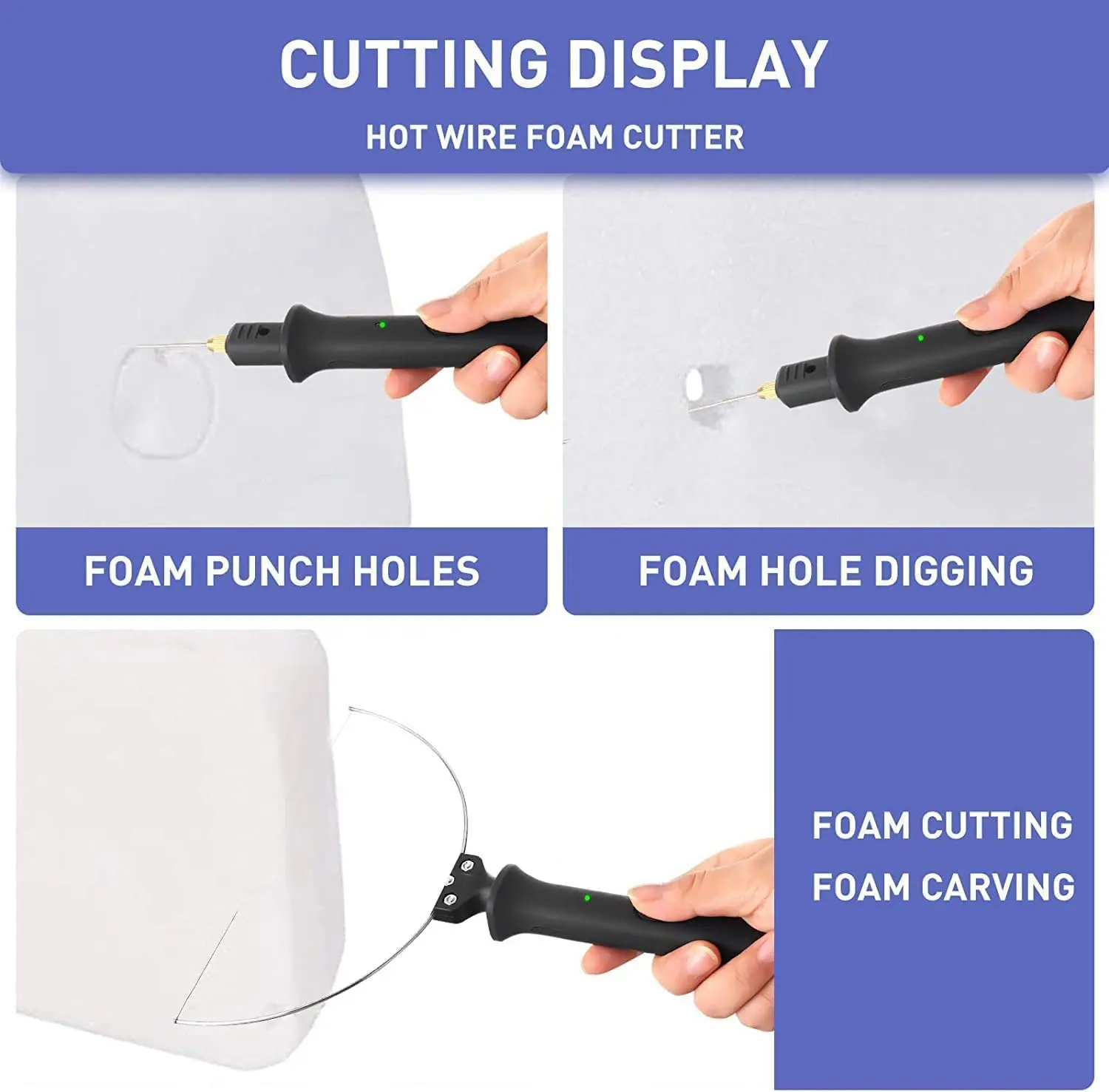 18W Electric Foam Cutter Kit Foam Cutting Pen Adjustable