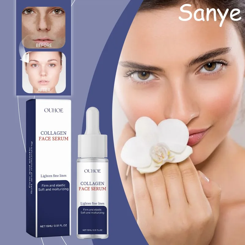 

Collagen Face Serum Moisturizing Fade Fine Lines Brightening Serum Remove Dull Melasma Lighten Essence Retinol Facial Skin Care