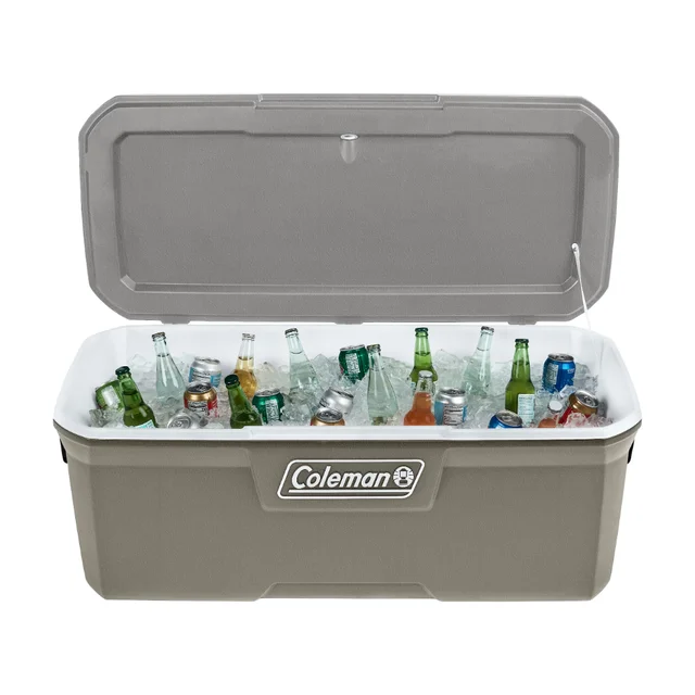 Unmatched quality and exceptional features of the Silver Ash Ice Box 150QT Hard Chest Wheeled Cooler