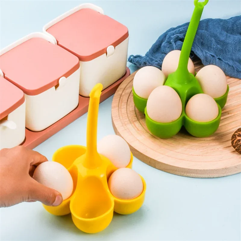 Creative 3/5 Hole Egg Holder Silicone Egg Steamer Home Cooking Utensils High Temperature Resistance Water Boiled Eggs Ware Trays egg boiler mold cup silicone egg poacher silicone baking mold egg cup holder