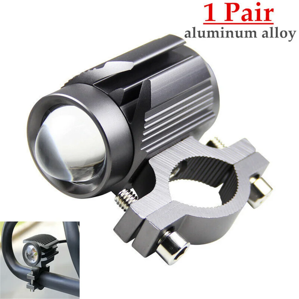 Additional-Motorcycles-Spotlights-Headlights-9-85V-LED-Lamp-Lenses-Dual ...