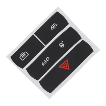Alternative view of Auto Parts Repair Decal Sticker Waterproof Black Car Accessories Dustproof High Grade Vinyl Push Button Replacement