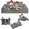 Play Couch Sofa for Kids Large Size, Modular Kids Play Couch, Kids Couch Building Fort, Children Convertible Foam Cushion Couch 6