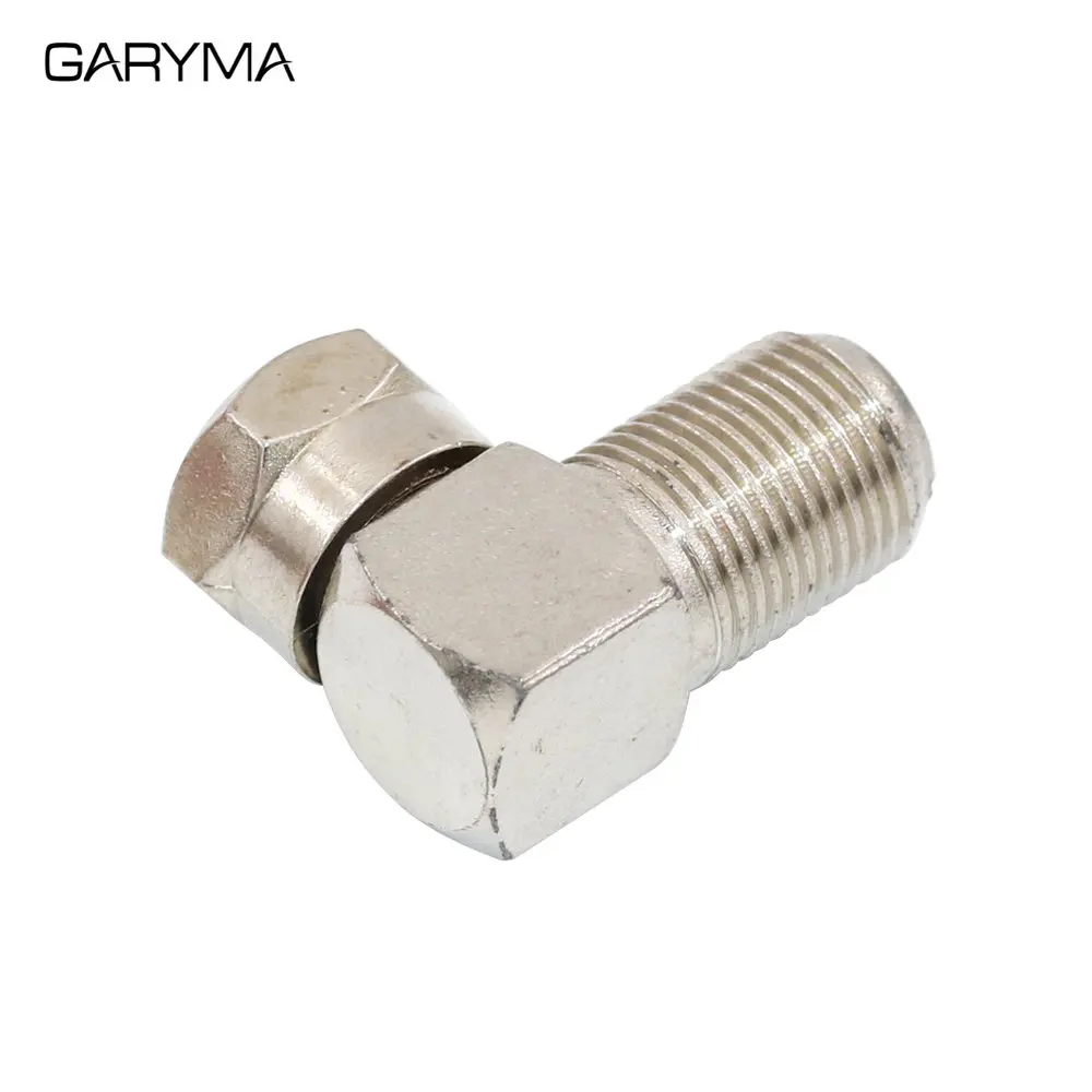 Pack De 5 Adaptadores De TV Macho A Conector F Hembra En Ángulo Recto (90 Grados)