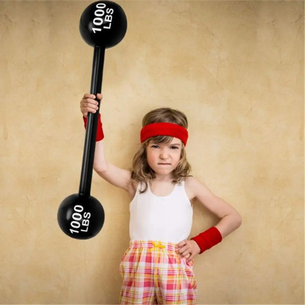 Inflatable Barbell Toys Creativity PVC Party Event Game Props Decoration Simulation Gym Fun Game Barbell Funny Toys Gifts 3