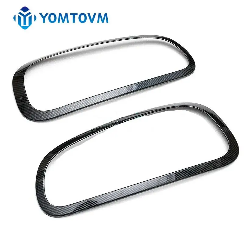 2PCSRearTailLightCoverTrimsAccessoriesCarbonFiberCarExterior