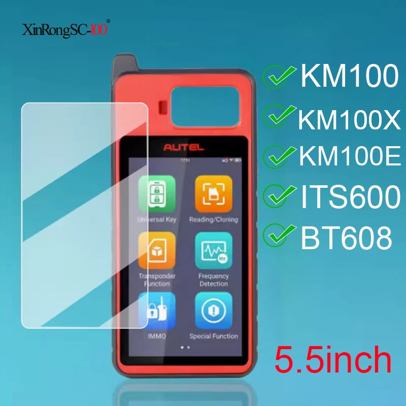 2PCS For Autel Scanner Protect Film 5.5/8/9.7/10.1 inch Screen Protector Compatible KM100/ MK808BT/ MP808BT/ DS808/ IM508/ IM608 3