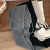 Korean Autumn Winter Balaclava Hats Women Knitted Drawstring Scarf Warm Plush Hooded Caps Soft Sweet Cute Elegant Beanies Caps 5