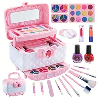 WizKidz Kids Makeup Kit for Girl Gift Washable Beauty Set Toys with Cosmetic Case Birthday Present for Little Girls Princess Box 1