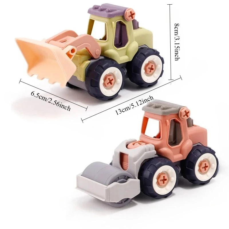 Constructions Toys Vehicles Trucks Take Apart Toys Trucks Set Excavators Building Car Toys With Drills,Best Gifts Truck Toys - 2