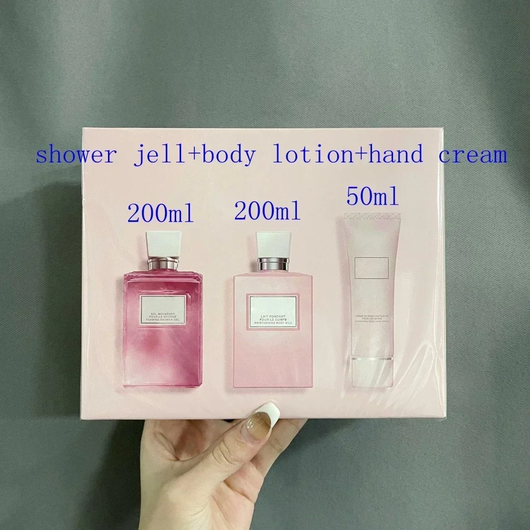 

NEW Skin Care 3piece Set Hand cream 50ml+ Shower jell 200ml+ Body lotion 200ml Body Skin Care Whitening Moisturizing Nourishing