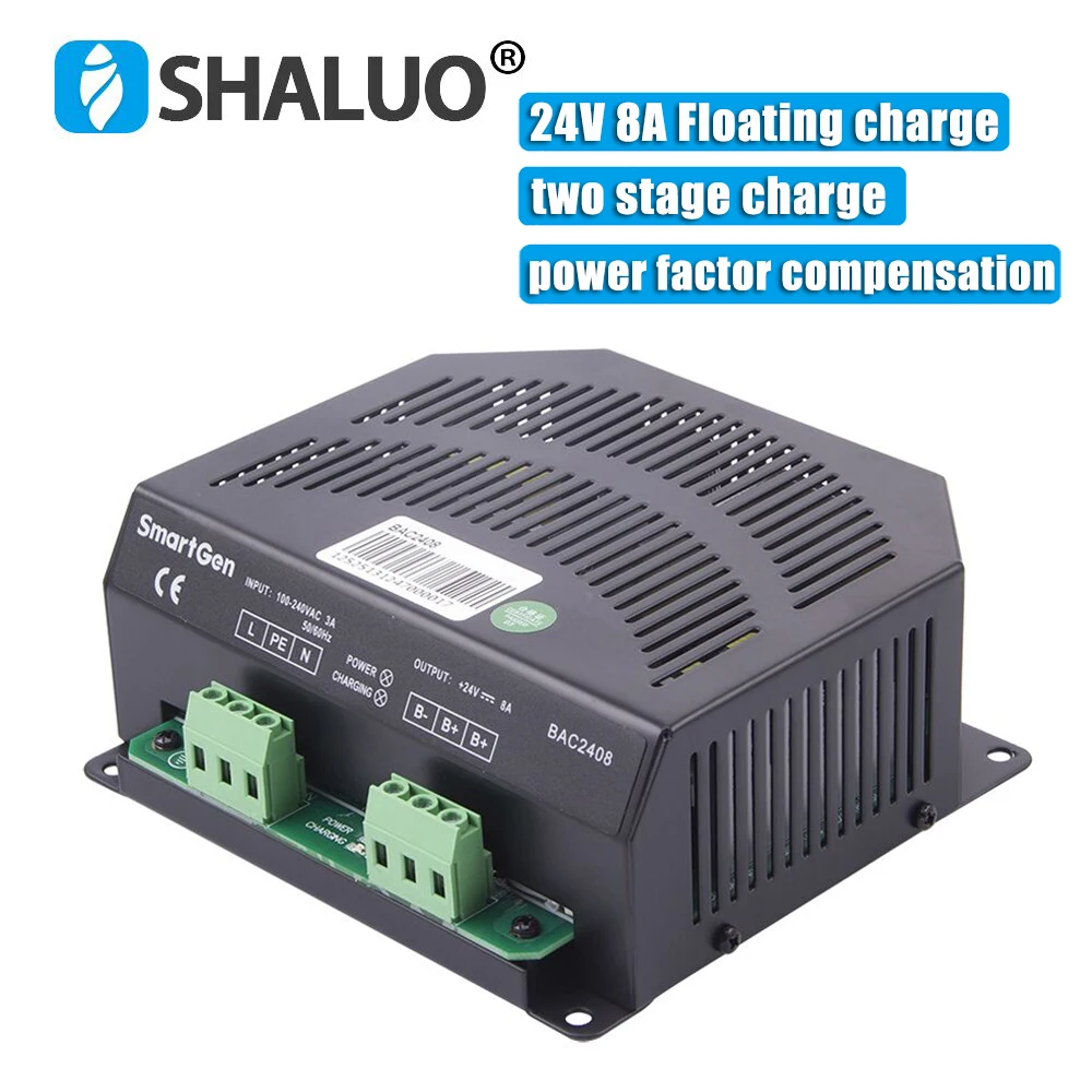 

Аккумуляторный модуль SmartGen BAC2408 8A 24 В для дизельного генератора, интеллектуальное зарядное устройство с поплавком, переходник типа