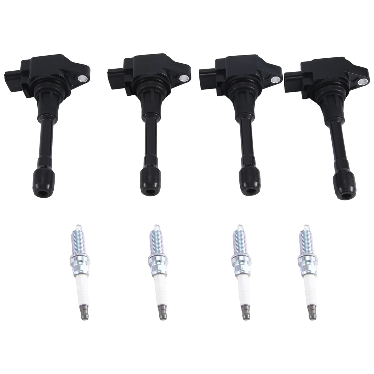 

1Lot UF549 Ignition Coils+Spark Plugs Kit for Nissan Versa JUKE MICRA QASHQAI X-TRAIL TIIDA Re ALTIMA 2.5 LZKAR6AP-11