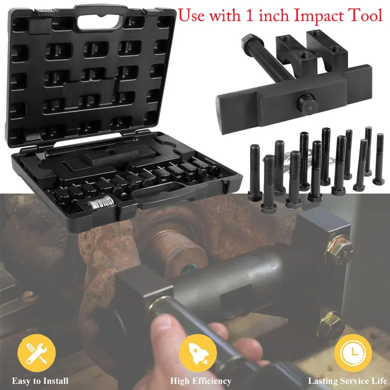 

10803 Yoke Puller Yoke Removal Tool Kit for Commercial Trucks ,Semi Truck, Works on Class 6-8 Trucks Use with 1 Inch Impact Tool