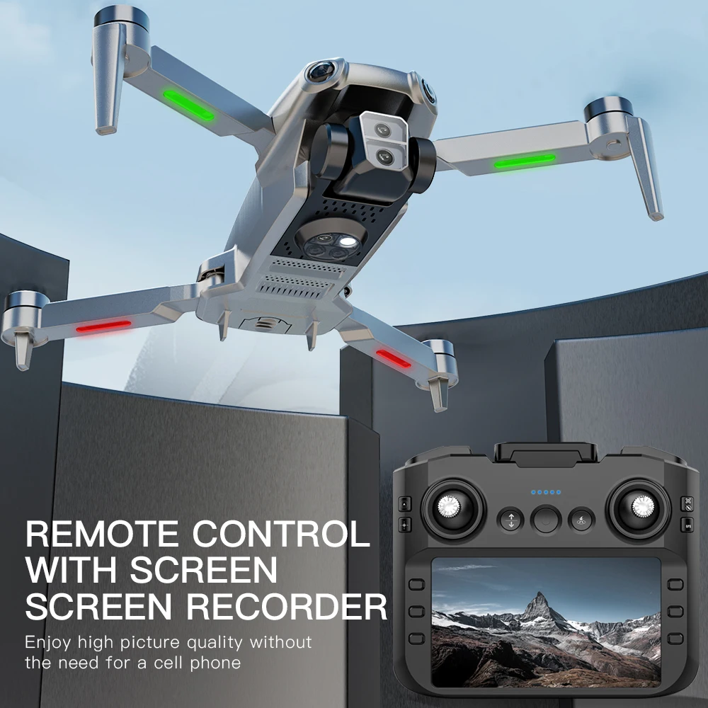 Professional SG109 MAX GPS Drone With Screen 8K HD Dual Camera 5G WIFI 360&deg;Obstacle Avoidance Brushless Foldable Quadcopter Dron drone quadcopter