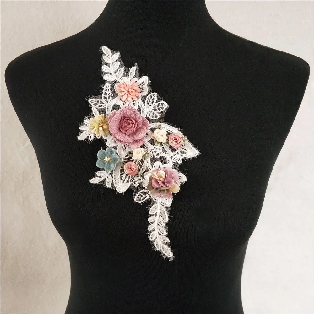 Fashion style Lace Collar Embroidery Applique DIY Sewing Lace Neckline Decoration Wedding Dress Accessories Craft Supplies lace garment accessories lace sewing supplies lace decoration lace accessories lace sewing accessories clothing craft accessories