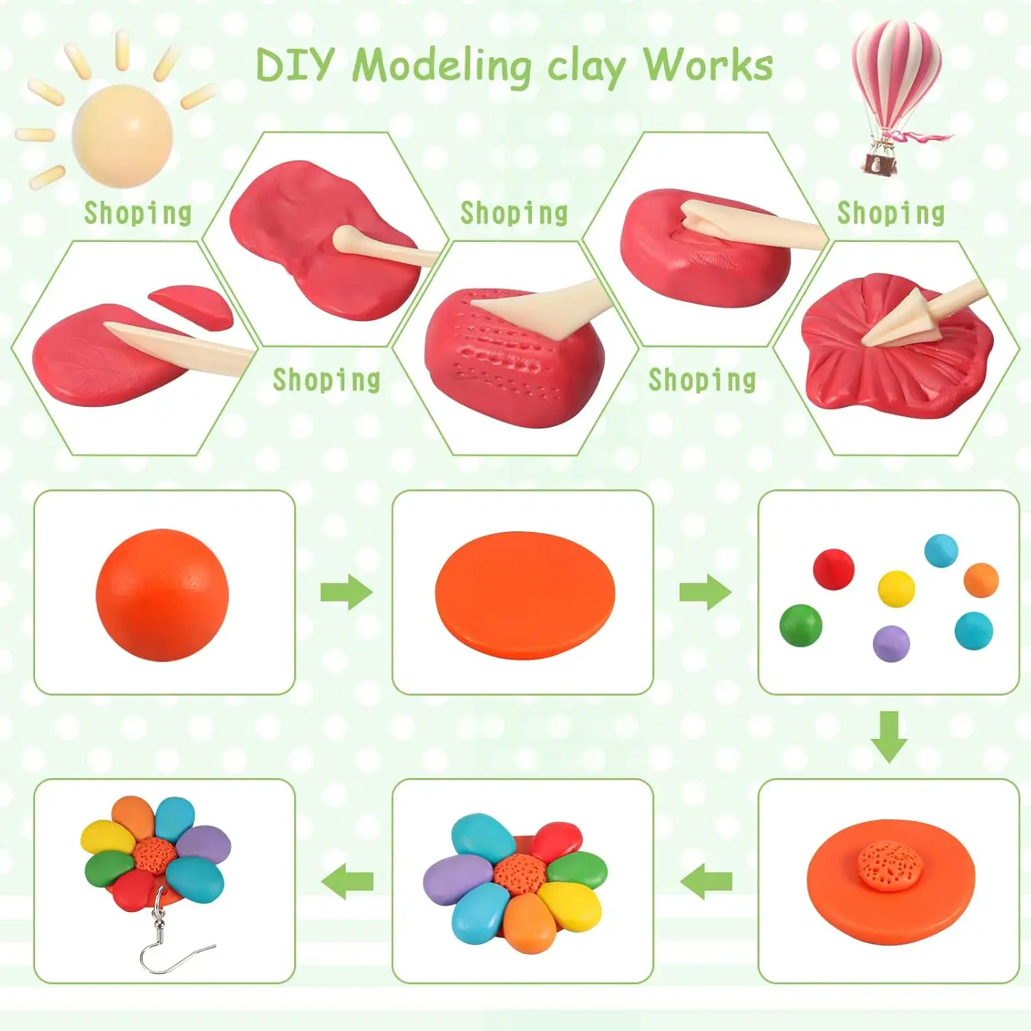 Polymer Clay Earring Kit 3
